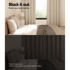 Artiss 2X Blockout Curtains Eyelet 300x230cm Beige-3