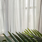 White Gauze Curtain Leaf Gauze Short Curtain Half Curtain Punch-free Door Curtain Self-adhesive Simple Bay Window Kitchen Curtain Coffee Shade Curtain