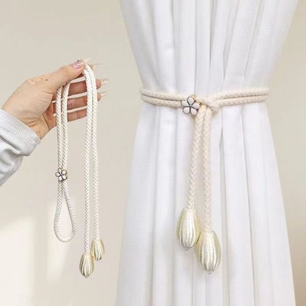 Hot-selling Modern Simple Adjustable Curtain Strap Tie Ornaments Lanyard Gauze Curtain Strap Storage Buckle Fixed Binding Rope