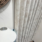 New Chinese Style Bamboo Cotton Linen Yarn-dyed Jacquard French Retro Antique Bamboo Curtain High-end Blackout Curtain