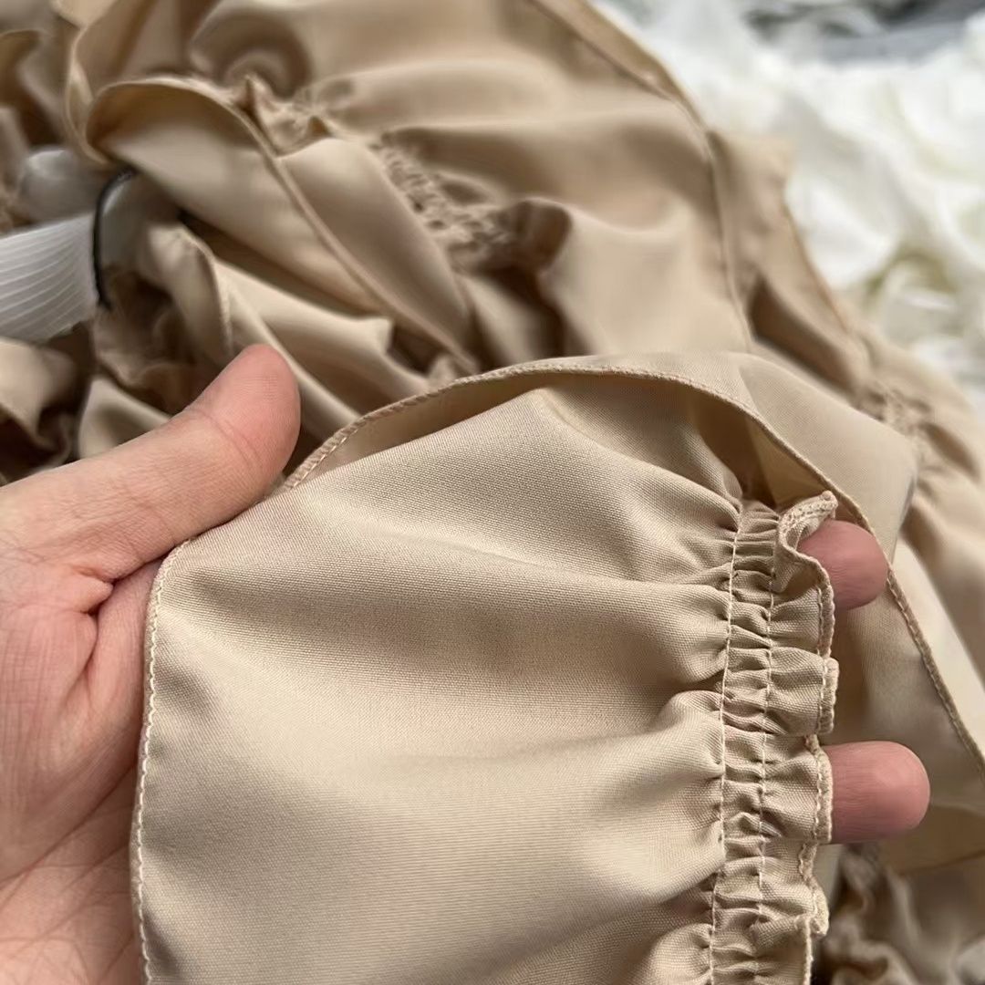 Curtain accessory 10cm French-Style Curtain Ruffled Lace, Side Splicing, Beautiful Edge Seams, Vertical Seams, Decorative Sofa Cream