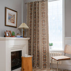 Curtain Jacquard Tassel Kitchen Curtain American Country Bay Window Rose Flower Semi-Shaded Factory Direct Supply