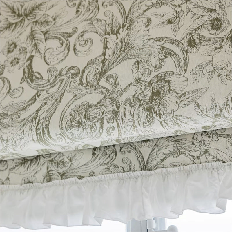 2025 New Light French Style American Style Fresh Green Chenille Shading Roman Curtain Study Lifting Curtain
