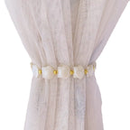 Ocean Heart Shell Curtain Tape Bedroom Living Room Gauze Curtain Light Luxury Rhinestone Magnetic Buckle Tying Rope Cable Tie Pair