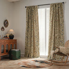 Jacquard Flower Bird Graphic Curtain for Kitchen Semi-Shaded Bay Window Treatment Factory Direct Supply