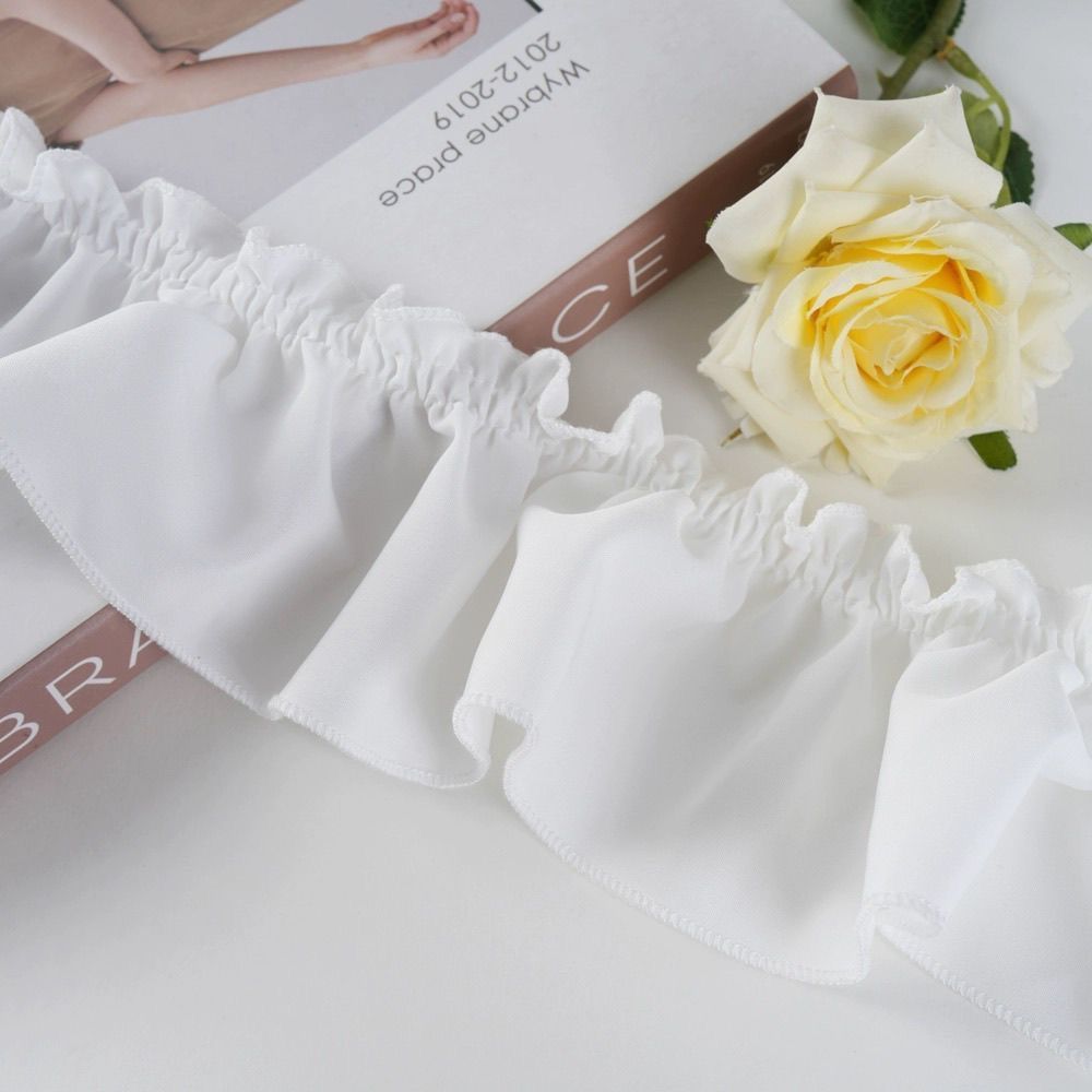 Curtain accessory 10cm French-Style Curtain Ruffled Lace, Side Splicing, Beautiful Edge Seams, Vertical Seams, Decorative Sofa Cream