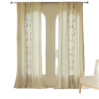 Curtain Transparent and Impermeable American Country Pastoral Curtain Living Room Balcony Bedroom Decoration