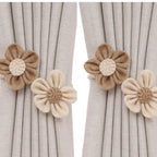 Curtain Strap Twister Handmade Creative Cotton and Linen Internet Popular New Flower Gauze Curtain Super Immortal Tie Curtain
