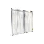White Gauze Curtain Leaf Gauze Short Curtain Half Curtain Punch-free Door Curtain Self-adhesive Simple Bay Window Kitchen Curtain Coffee Shade Curtain