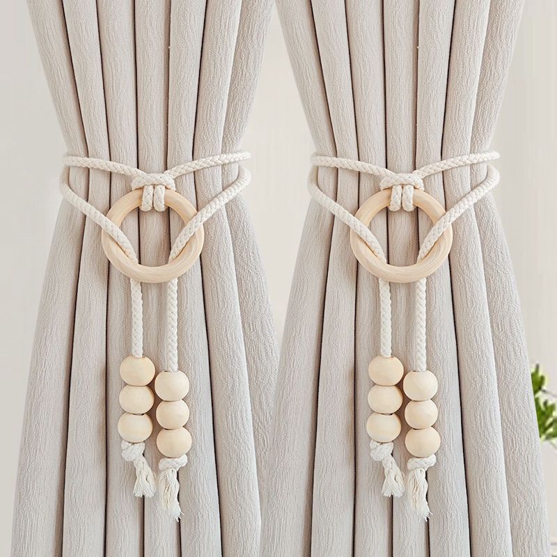 Adjustable New Style Simple Light Luxury Curtain Strap Pair of Tassel Rope Storage Curtain Buckle Home Decoration