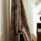 New Chinese Style Bamboo Cotton Linen Yarn-dyed Jacquard French Retro Antique Bamboo Curtain High-end Blackout Curtain