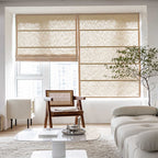 Roman Curtain Lifting Curtain Nordic Cloth Blind Semi-Shading Japanese Chinese Linen Cotton Linen Bay Window Bedroom Balcony Curtain