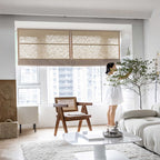 Roman Curtain Lifting Curtain Nordic Cloth Blind Semi-Shading Japanese Chinese Linen Cotton Linen Bay Window Bedroom Balcony Curtain