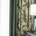 Light Luxury Country American Pastoral Blackout Cotton and Linen Bedroom Living Room Floor-To-Ceiling Window Splicing Window Screen House Curtain Cloth