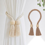 Hot New Cross-border Source Pastoral Curtain Tie Log Strong Magnetic Non-perforated Magnetic Tie Buckle Tie Rope Tie