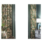 Light Luxury Country American Pastoral Blackout Cotton and Linen Bedroom Living Room Floor-To-Ceiling Window Splicing Window Screen House Curtain Cloth