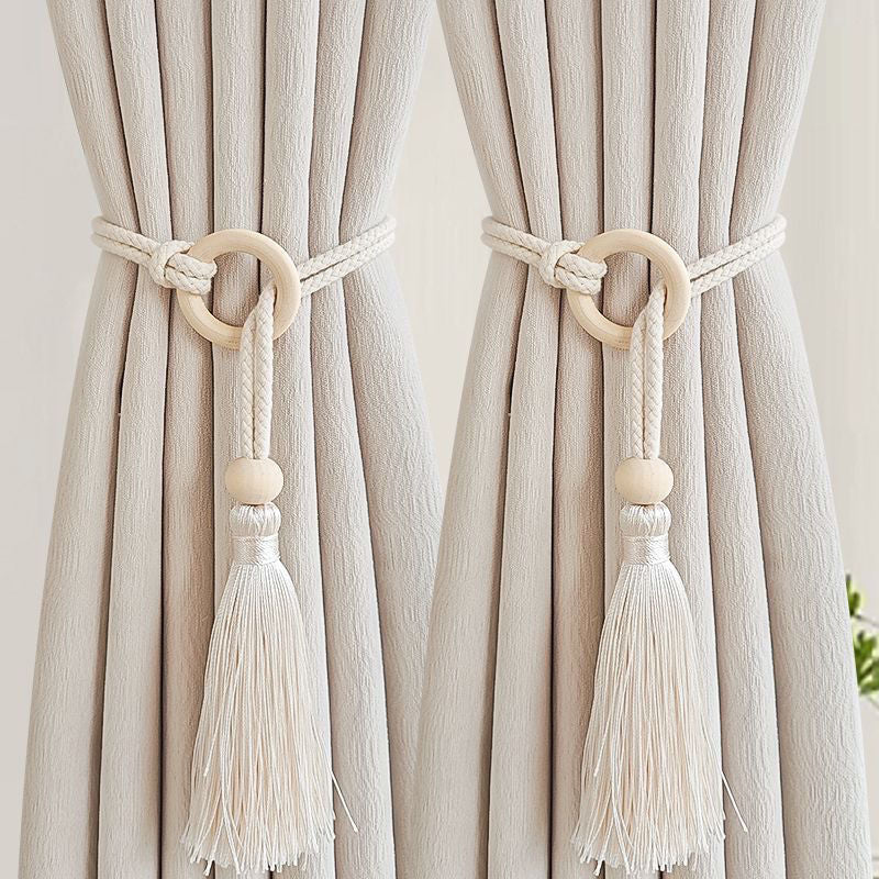 Adjustable New Style Simple Light Luxury Curtain Strap Pair of Tassel Rope Storage Curtain Buckle Home Decoration