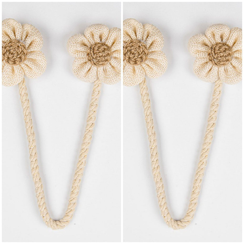 Curtain Strap Twister Handmade Creative Cotton and Linen Internet Popular New Flower Gauze Curtain Super Immortal Tie Curtain
