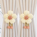 Adjustable Modern Simple Curtain Strap of Adjustable Rope Strap Curtain Buckle Tuck Strap Decorative Flowers