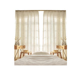 Marbling window screen gauze curtain living room dining room balcony transparent gauze curtain thickened window screen white gauze sun protection