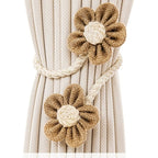 Curtain Strap Twister Handmade Creative Cotton and Linen Internet Popular New Flower Gauze Curtain Super Immortal Tie Curtain