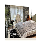 Autumn New American Style Antique Jacquard Curtain Vintage Chenille Bedroom Living Room Bay Window Thickened Blackout Curtain