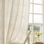 Marbling window screen gauze curtain living room dining room balcony transparent gauze curtain thickened window screen white gauze sun protection