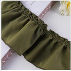 Curtain accessory 10cm French-Style Curtain Ruffled Lace, Side Splicing, Beautiful Edge Seams, Vertical Seams, Decorative Sofa Cream
