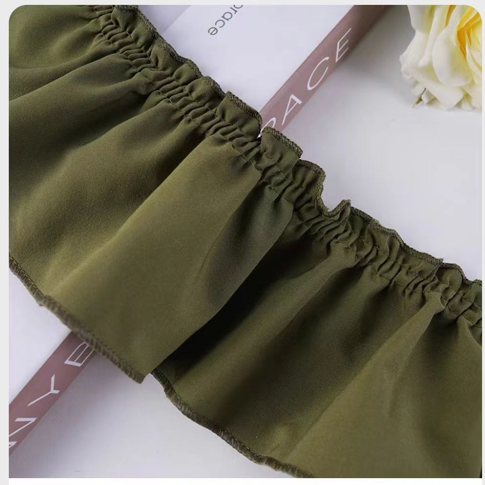 Curtain accessory 10cm French-Style Curtain Ruffled Lace, Side Splicing, Beautiful Edge Seams, Vertical Seams, Decorative Sofa Cream