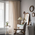 Curtain Finished Cotton and Linen Kitchen Curtain Pastoral Daisy Printed Bay Window Curtain