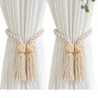 Hot New Cross-border Source Pastoral Curtain Tie Log Strong Magnetic Non-perforated Magnetic Tie Buckle Tie Rope Tie