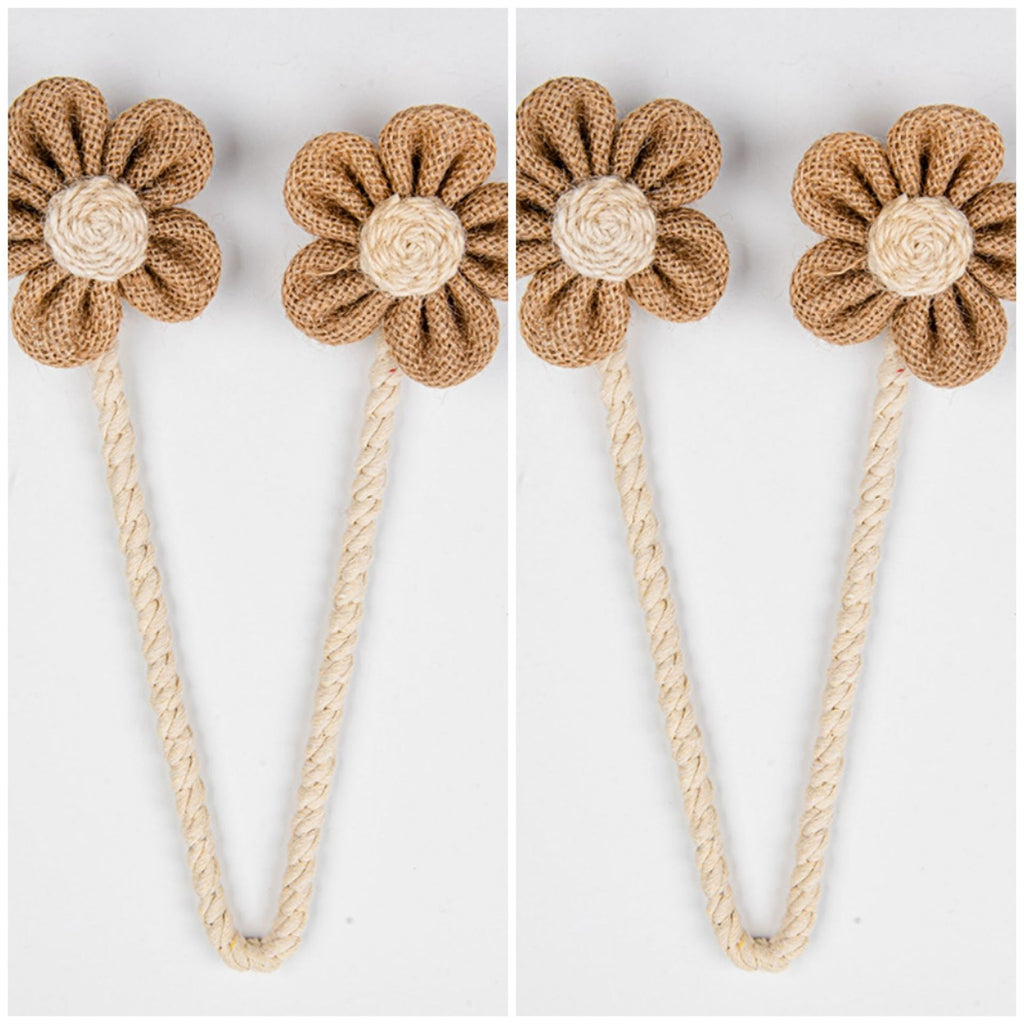 Curtain Strap Twister Handmade Creative Cotton and Linen Internet Popular New Flower Gauze Curtain Super Immortal Tie Curtain
