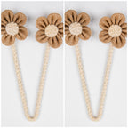 Curtain Strap Twister Handmade Creative Cotton and Linen Internet Popular New Flower Gauze Curtain Super Immortal Tie Curtain