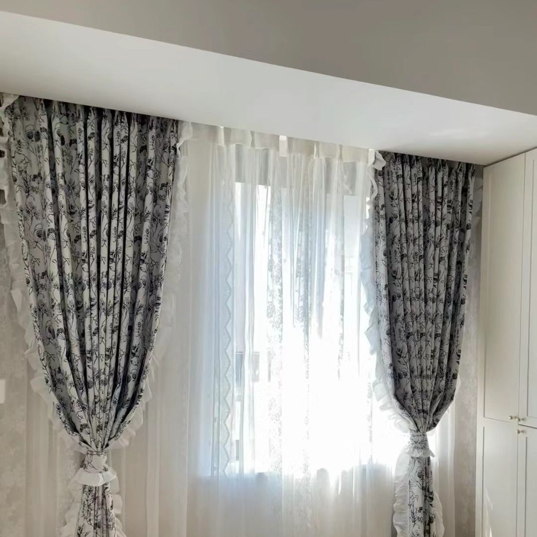 Curtain accessory 10cm French-Style Curtain Ruffled Lace, Side Splicing, Beautiful Edge Seams, Vertical Seams, Decorative Sofa Cream