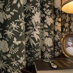 Autumn New American Style Antique Jacquard Curtain Vintage Chenille Bedroom Living Room Bay Window Thickened Blackout Curtain