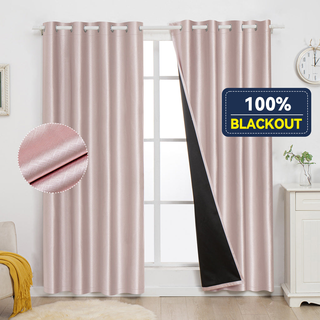 Cross-border Amazon foreign trade perforated curtains full shading cloth embossed curtains finished products