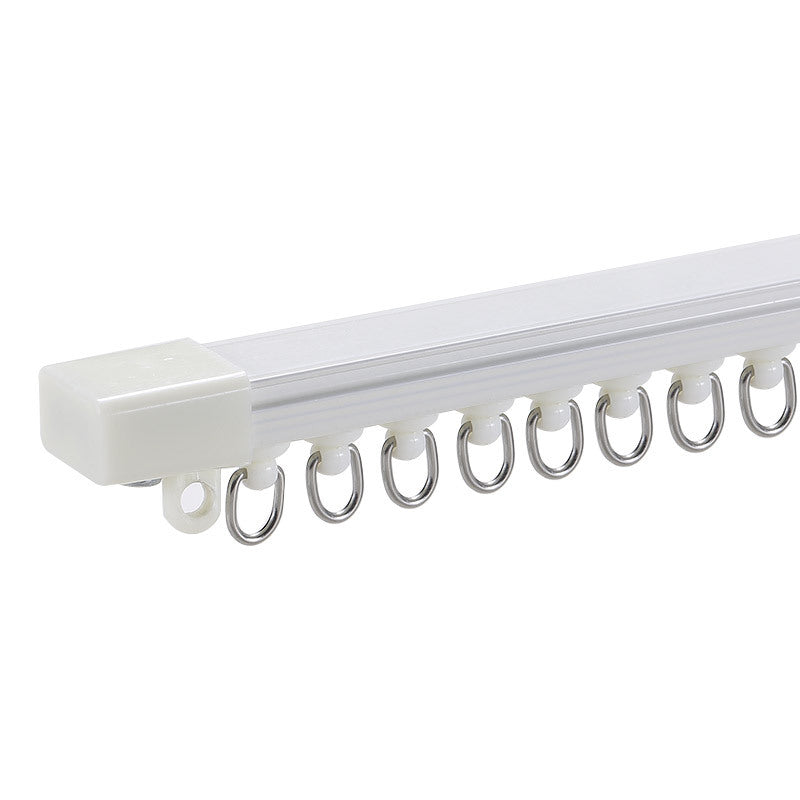 Inward Opening Window Straight Track Ultra-Thin Curtain Rod Bedroom Telescopic Rod Anti-Uv Crossbar Sunshade Balcony Single Rod