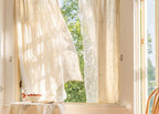 Grey Printed Curtain Sketch Semi-Shading Short Design Fresh Style Direct from Factory