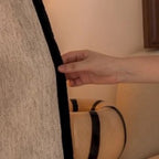 80% Black out Light French Middle Ancient Nanyang American Black Edge Yarn-dyed Chenille Living Room Curtain Cream Autumn Well Curtain Fabric Finished