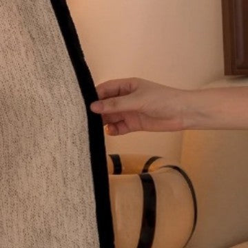 80% Black out Light French Middle Ancient Nanyang American Black Edge Yarn-dyed Chenille Living Room Curtain Cream Autumn Well Curtain Fabric Finished