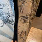 New Chinese Style Bamboo Cotton Linen Yarn-dyed Jacquard French Retro Antique Bamboo Curtain High-end Blackout Curtain