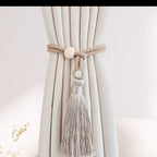 Adjustable New Style Simple Light Luxury Curtain Strap Pair of Tassel Rope Storage Curtain Buckle Home Decoration
