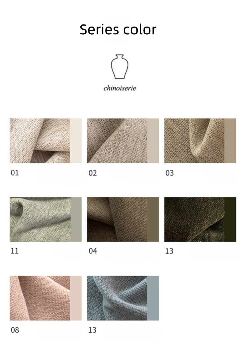80% Black out Light French Middle Ancient Nanyang American Black Edge Yarn-dyed Chenille Living Room Curtain Cream Autumn Well Curtain Fabric Finished