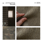 80% Black out Light French Middle Ancient Nanyang American Black Edge Yarn-dyed Chenille Living Room Curtain Cream Autumn Well Curtain Fabric Finished