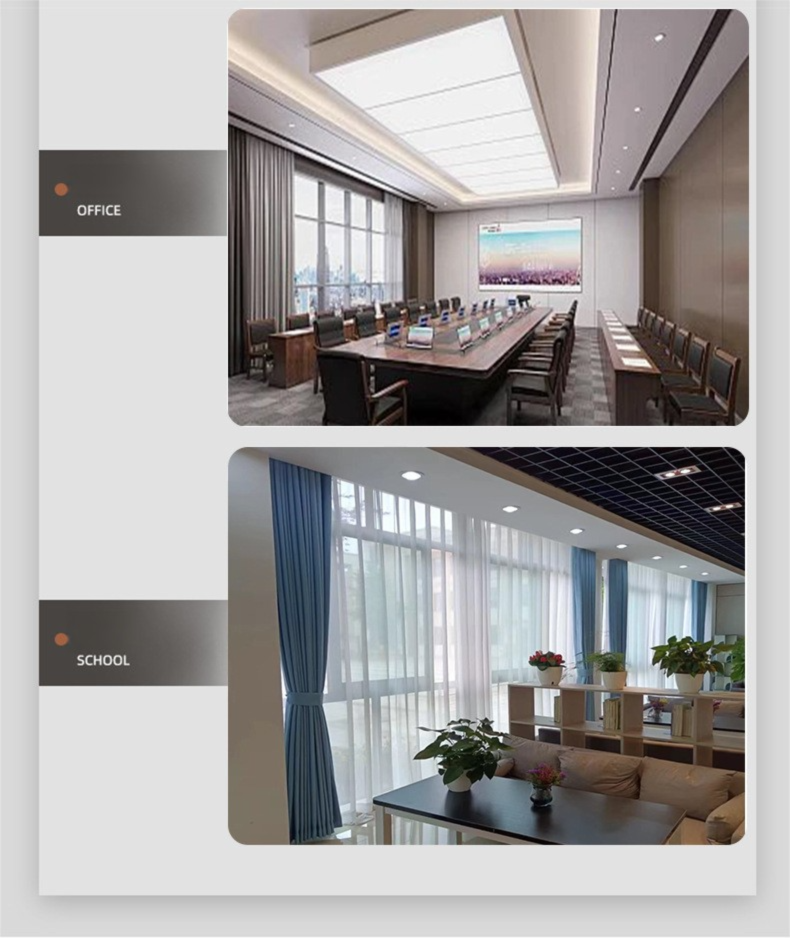 Dormitory living room balcony engineering school office high precision shading curtain fabric finished product can be flame retardant