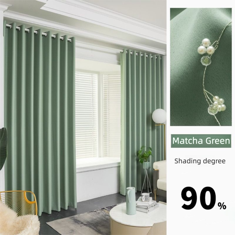 Dormitory living room balcony engineering school office high precision shading curtain fabric finished product can be flame retardant