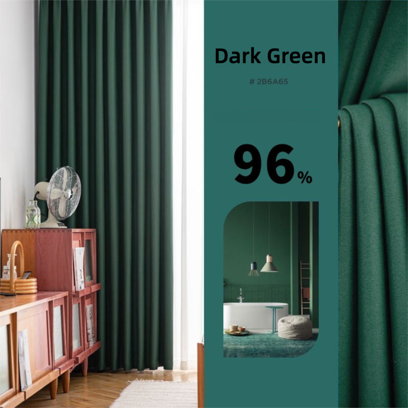 Dormitory living room balcony engineering school office high precision shading curtain fabric finished product can be flame retardant
