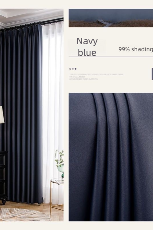 Dormitory living room balcony engineering school office high precision shading curtain fabric finished product can be flame retardant