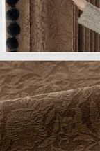 2025 New Rose Flower French Mid-Century Style Curtains High-End Chenille Blackout High-End Sense Shaoxing Keqiao Customization